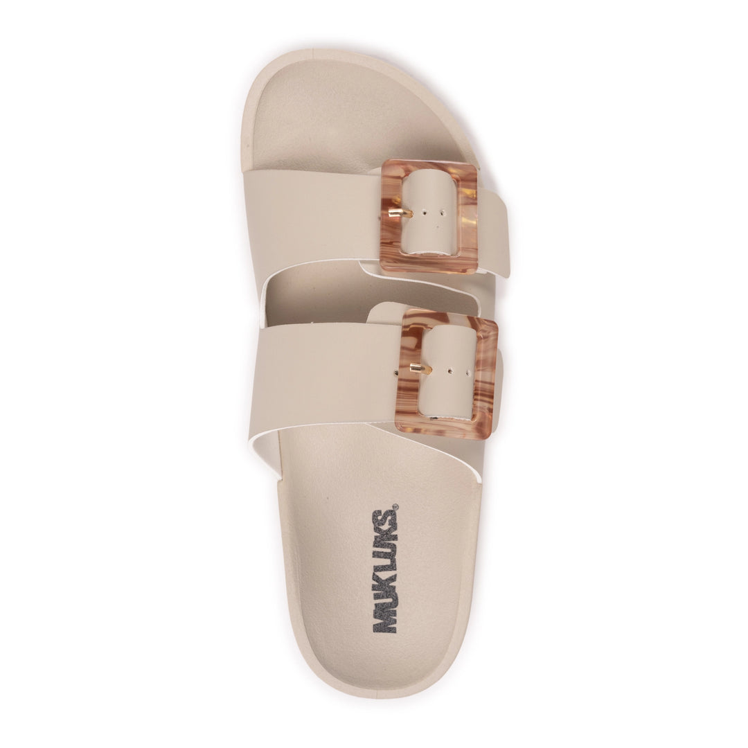 *Preorder* Muk Luks Women's Grand Cayman Sandal: Stone - Ship ETA 6/10