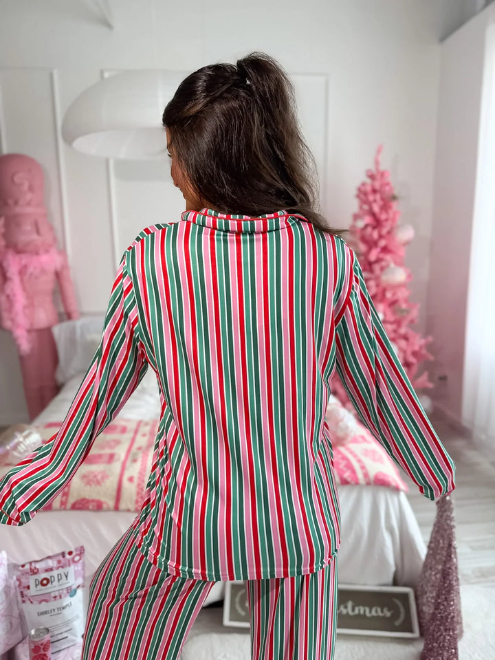 Birdie Sleepy Chic PJ Set in Everberry Lane