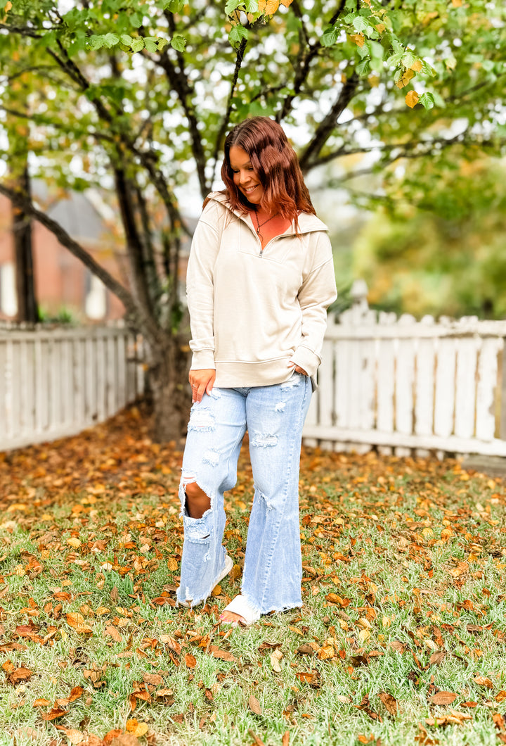 Isabella Half Zip Pullover