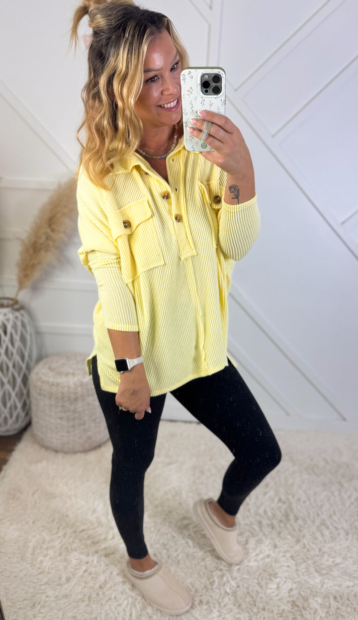 Jenni Oversized Button Detail Shirt