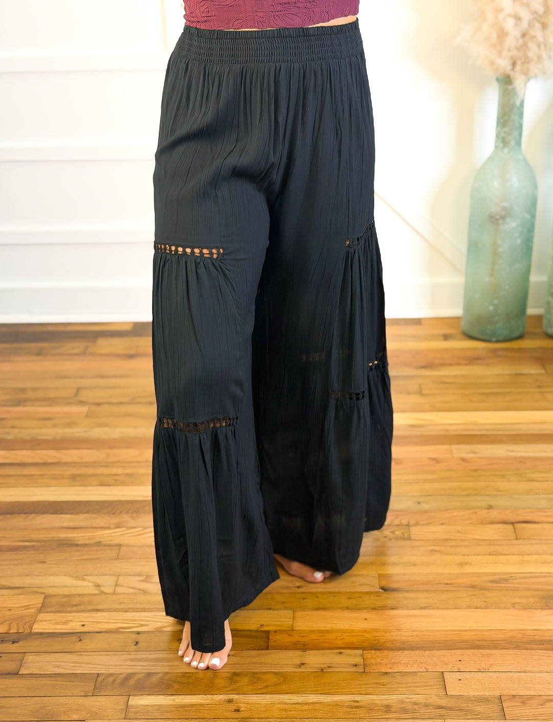 Moonlit Breeze Tiered Palazzo Pants.