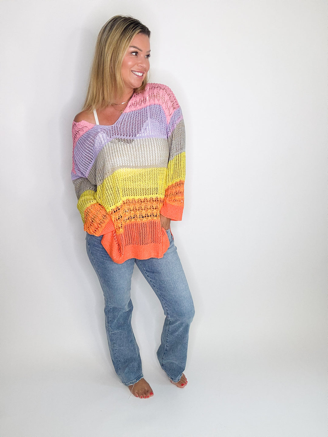 Rainbow Breeze Sweater