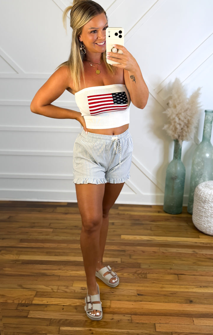 Stars & Stripes Sweetheart Tube Top