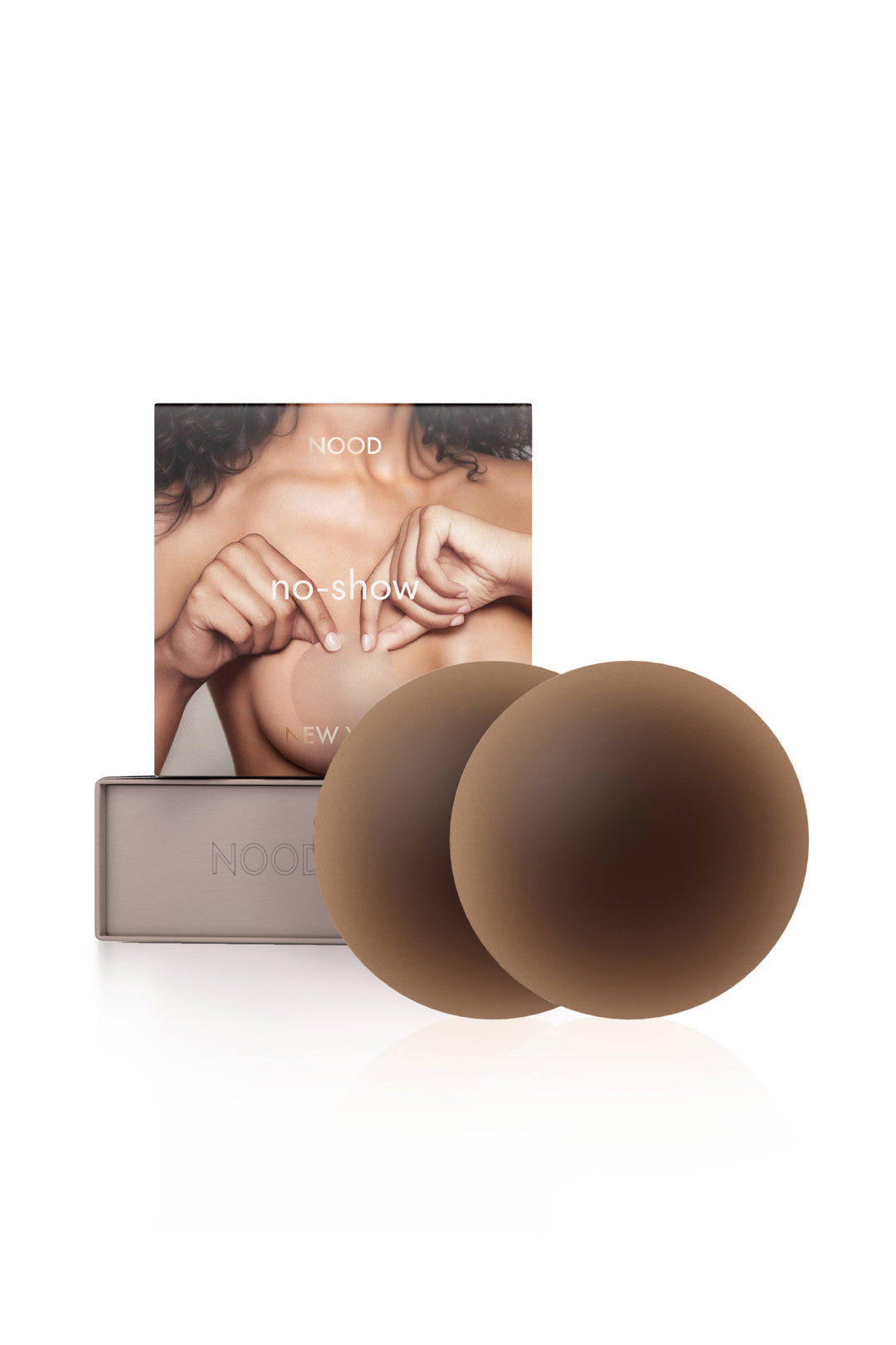 No-Show | Reusable Adhesive Nipple Covers: No 5 Soft Tan / 3in.