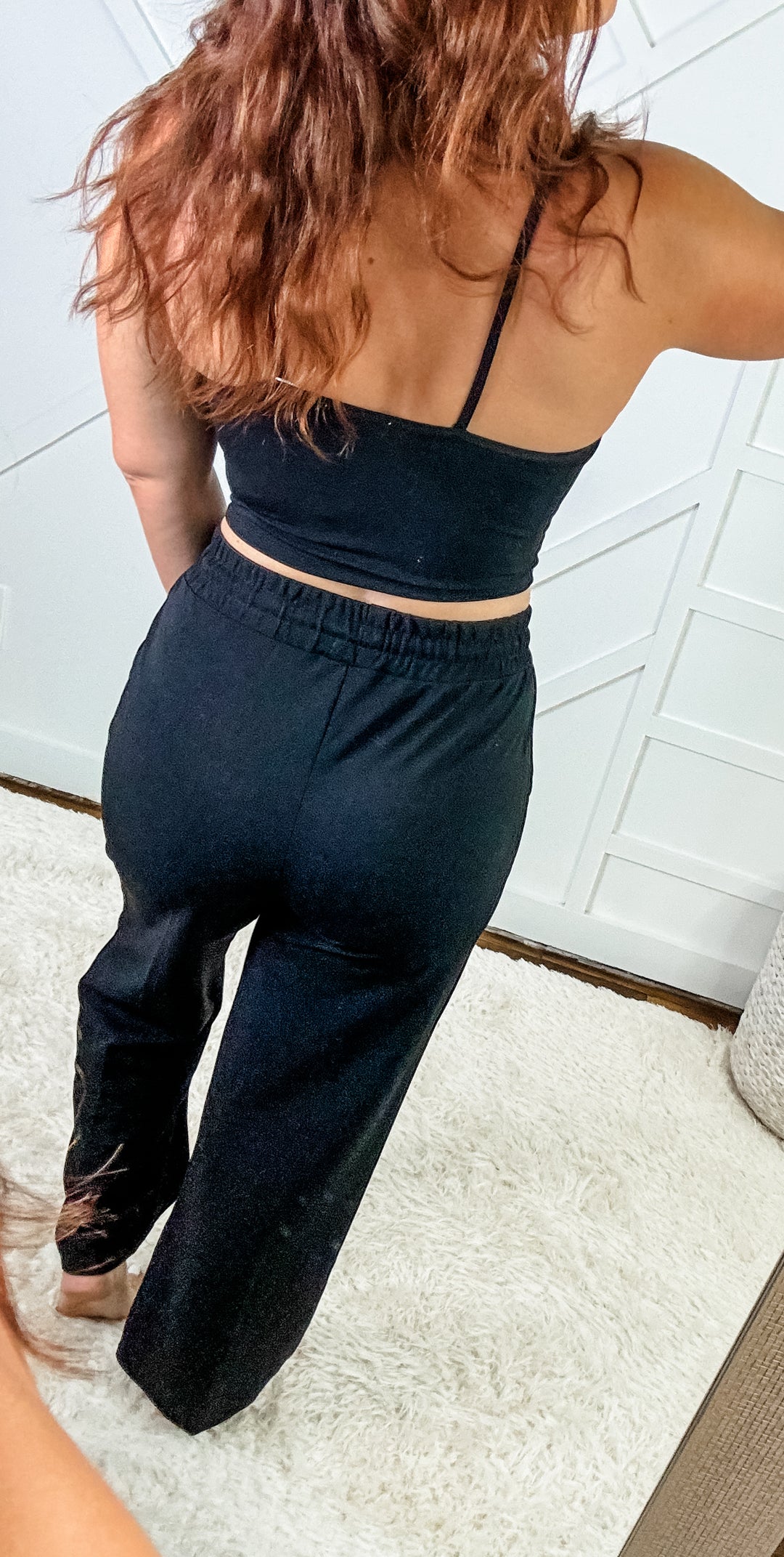 Zoey Bustier Crop Cami Top & Straight Pant Set