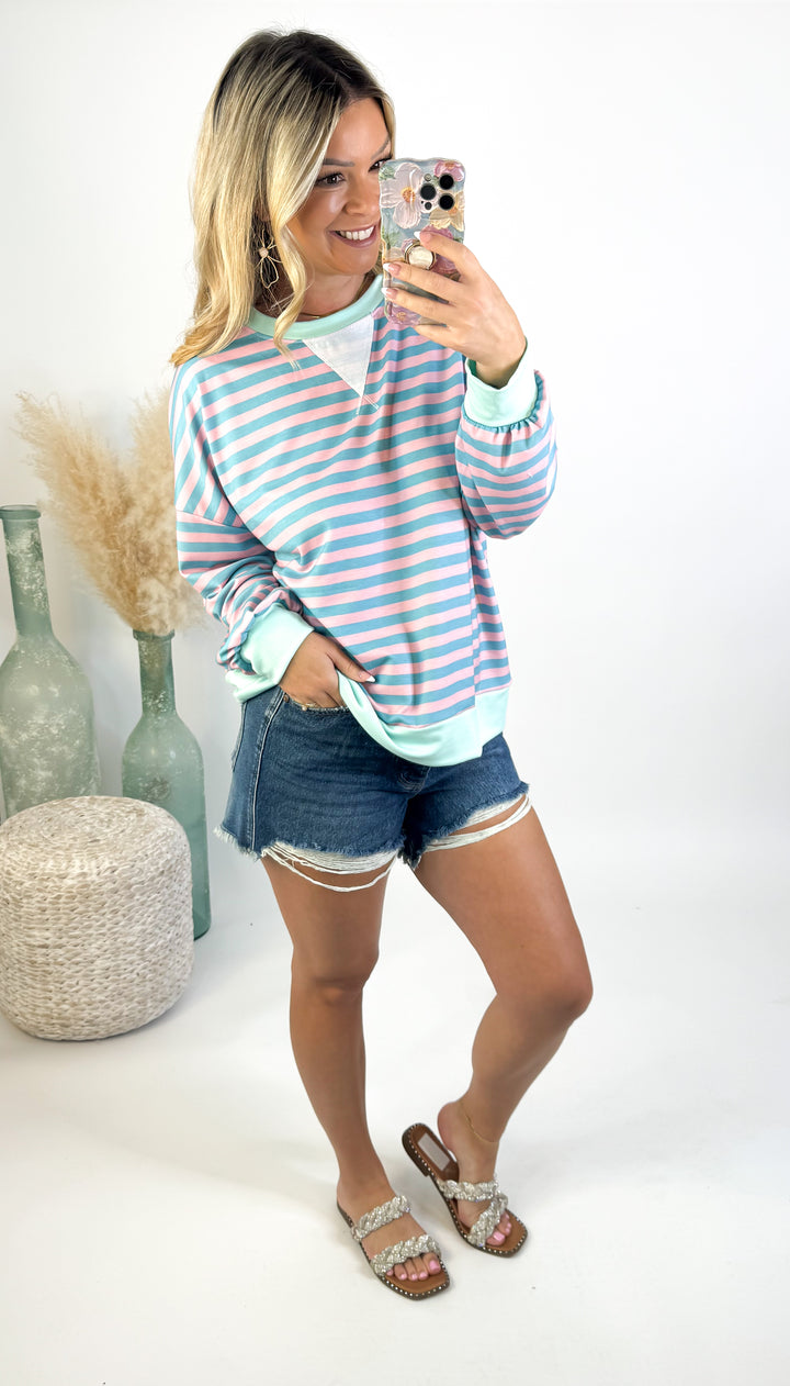 Cotton Candy Coast Pullover