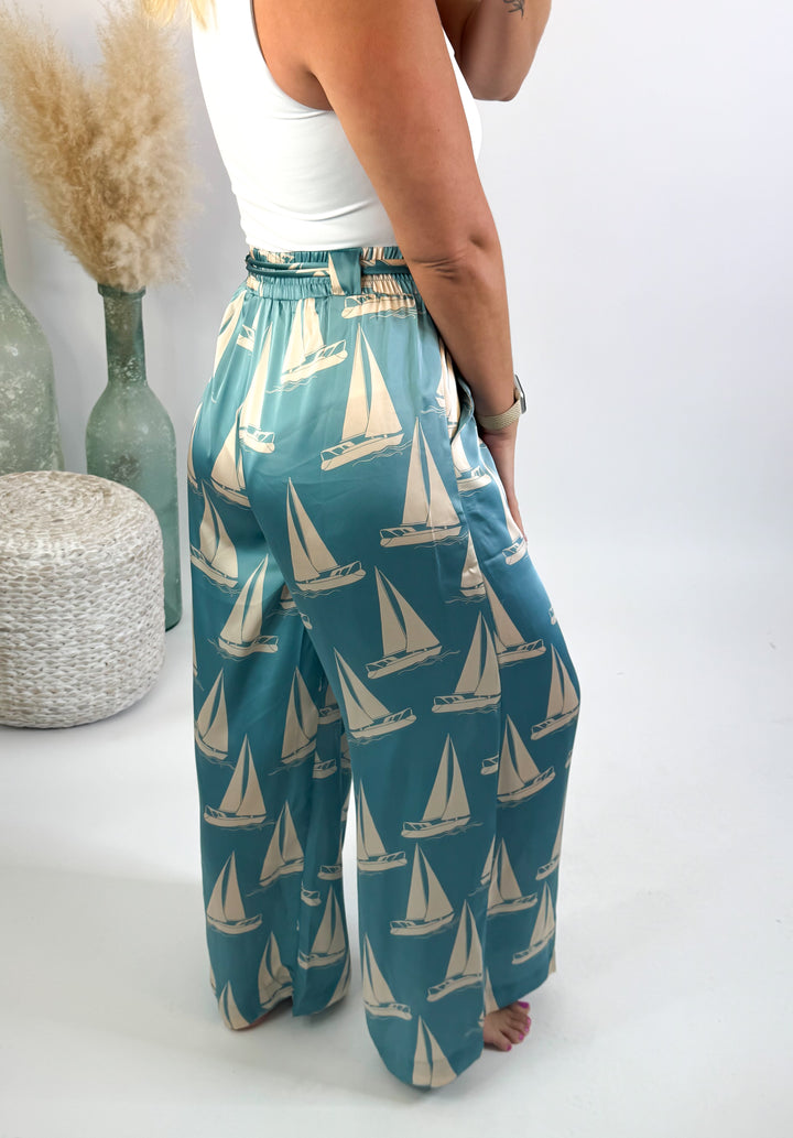Coastal Reverie Loop Belt Pants