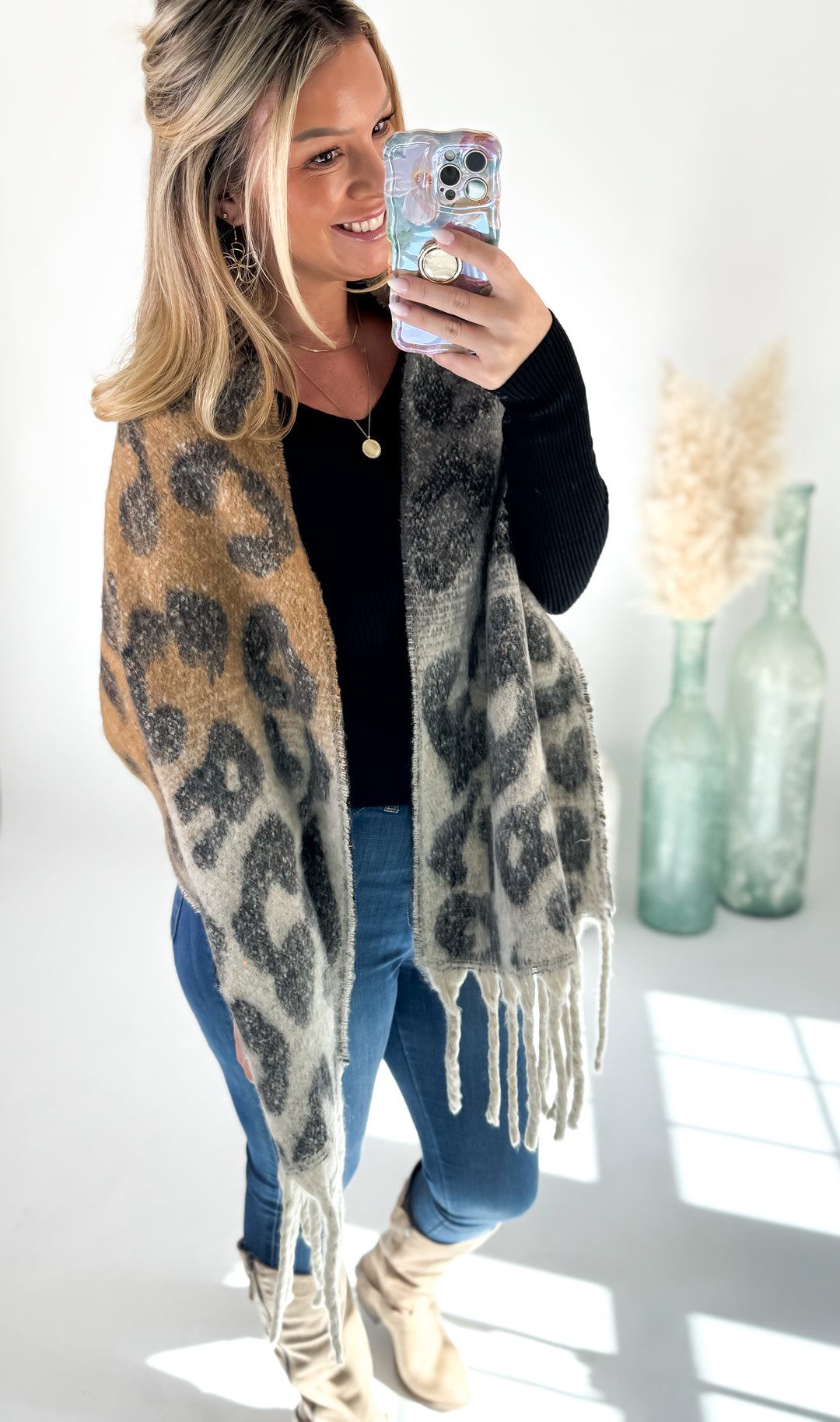 ⭐Door Buster⭐ Leopard Print Scarf