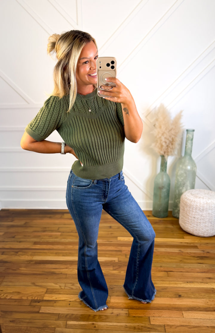 Harvest Haven Cable Knit Top