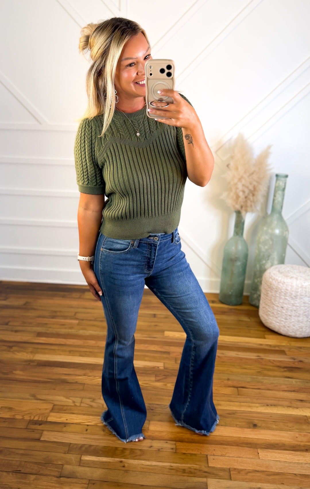 Harvest Haven Cable Knit Top
