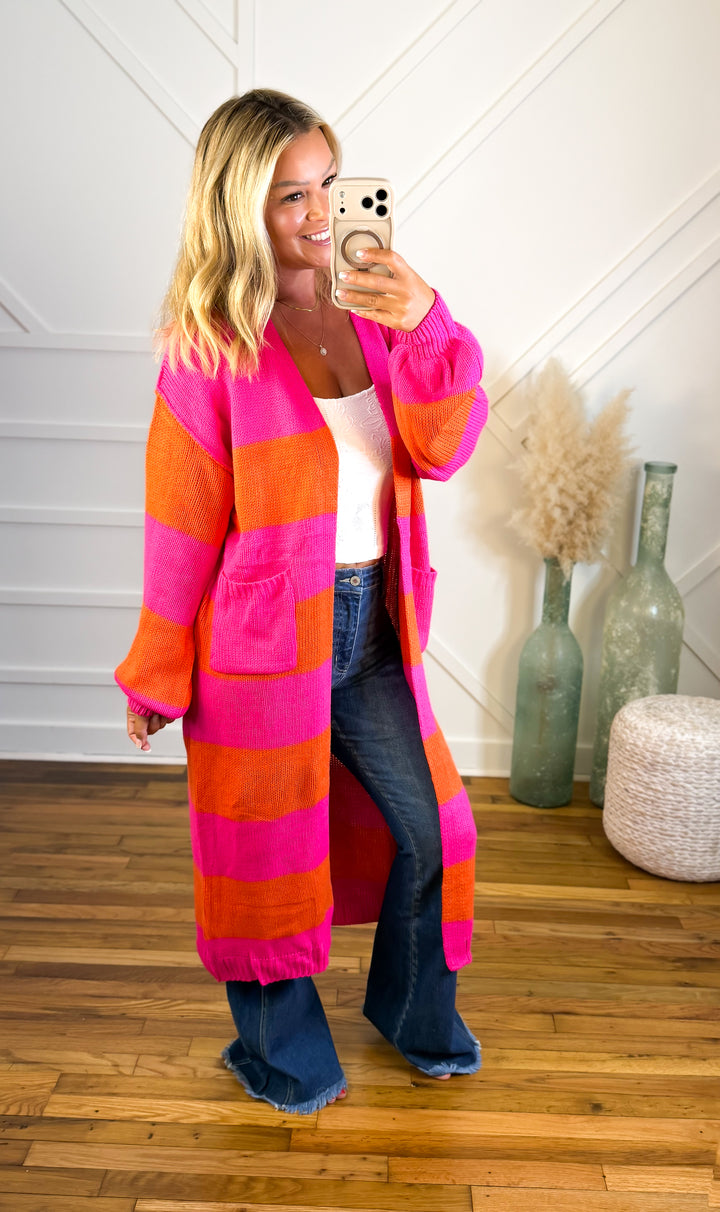 Sunset Sorbet Duster Cardigan