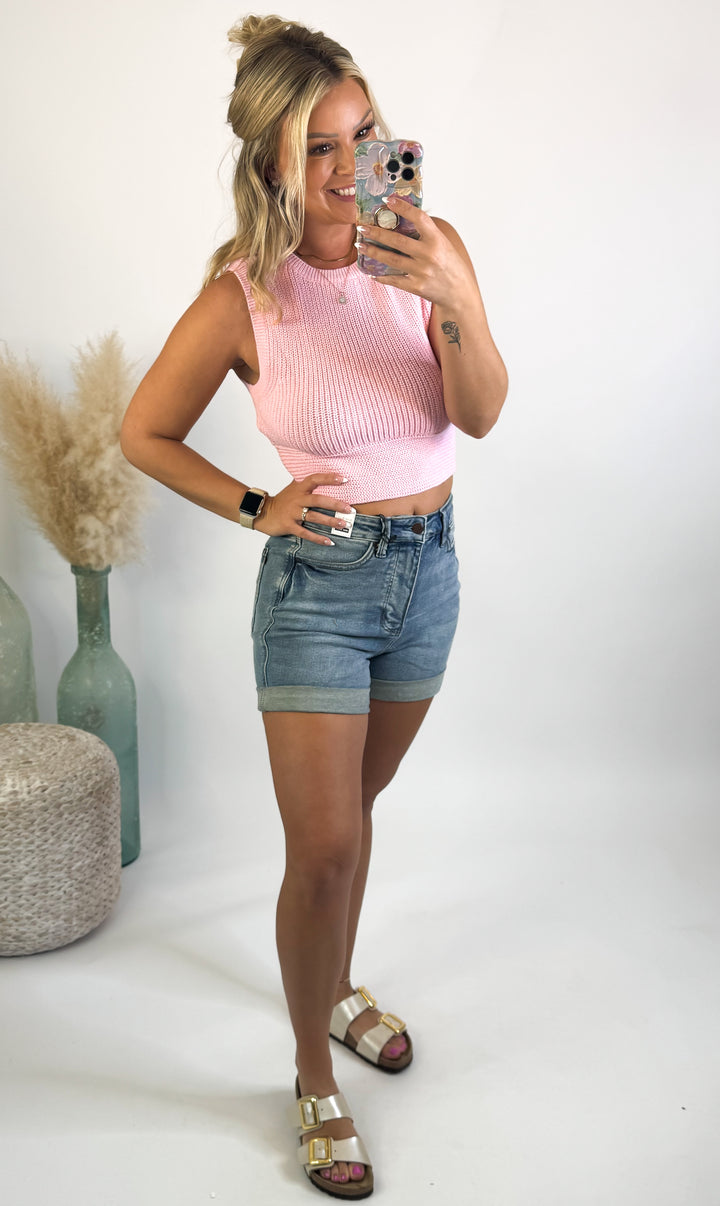 Judy Blue High Waist Tummy Control Denim Shorts