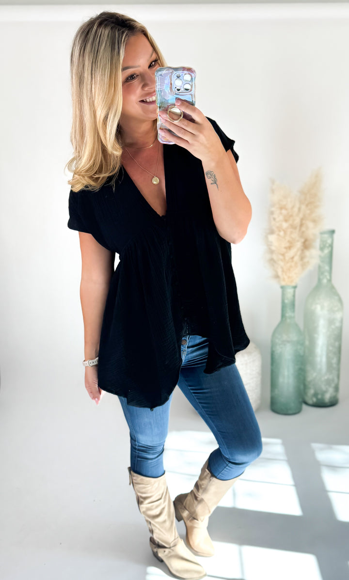 Sweet Magnolia Gauze Top