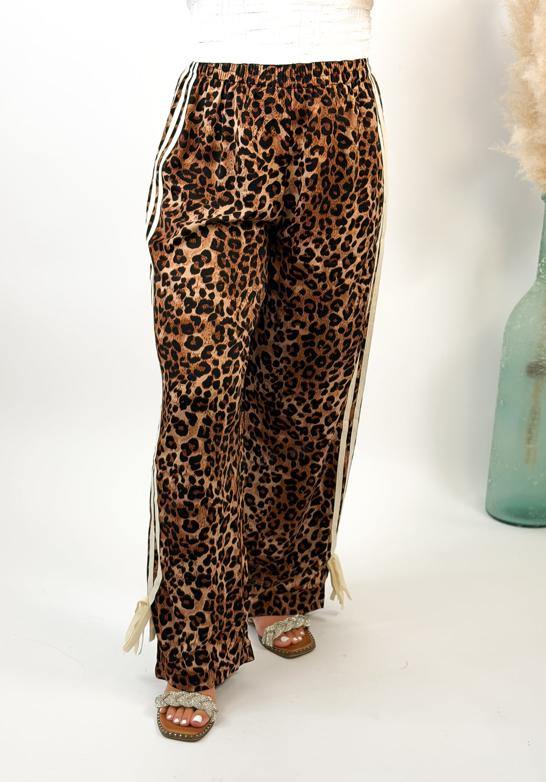 Wild Side Leopard Track Pants