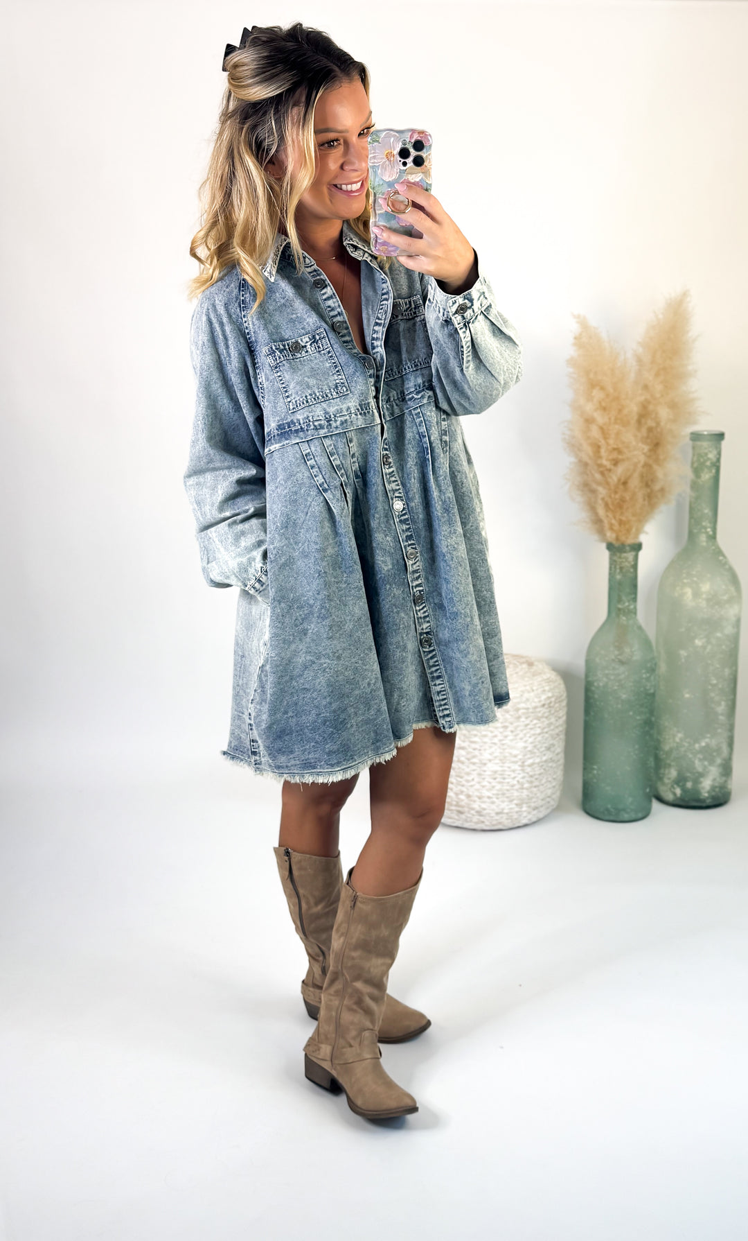 Stonewashed Charm Dress