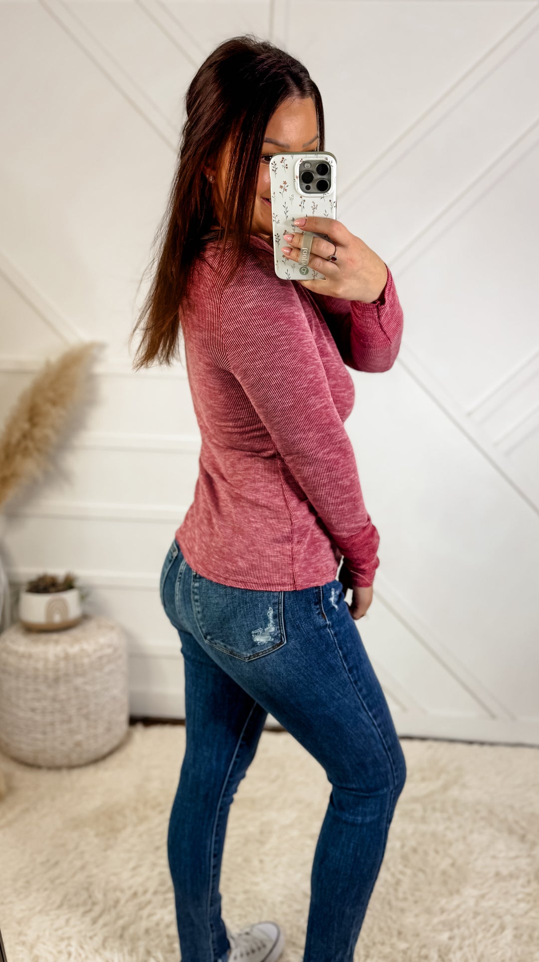 Layla Henley Long Sleeve Top