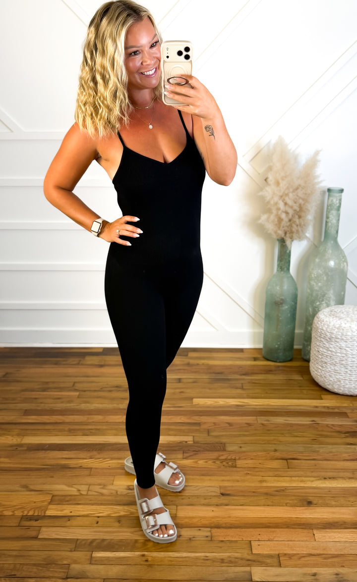 Off-Duty Ribbed Jumpsuit