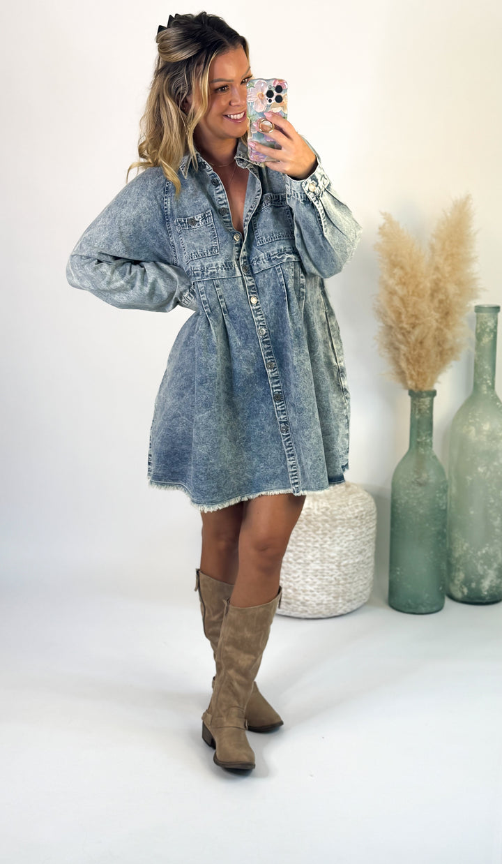 Stonewashed Charm Dress