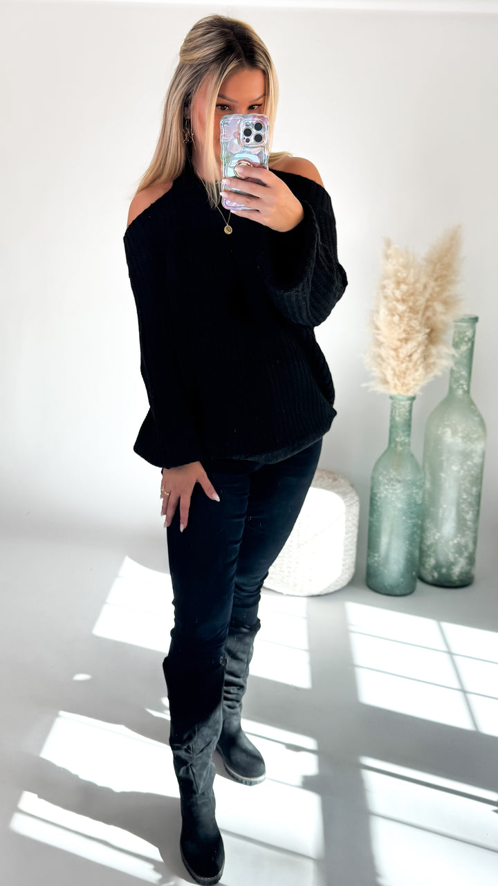 ⭐Door Buster⭐ Midnight Criss-Cross Sweater