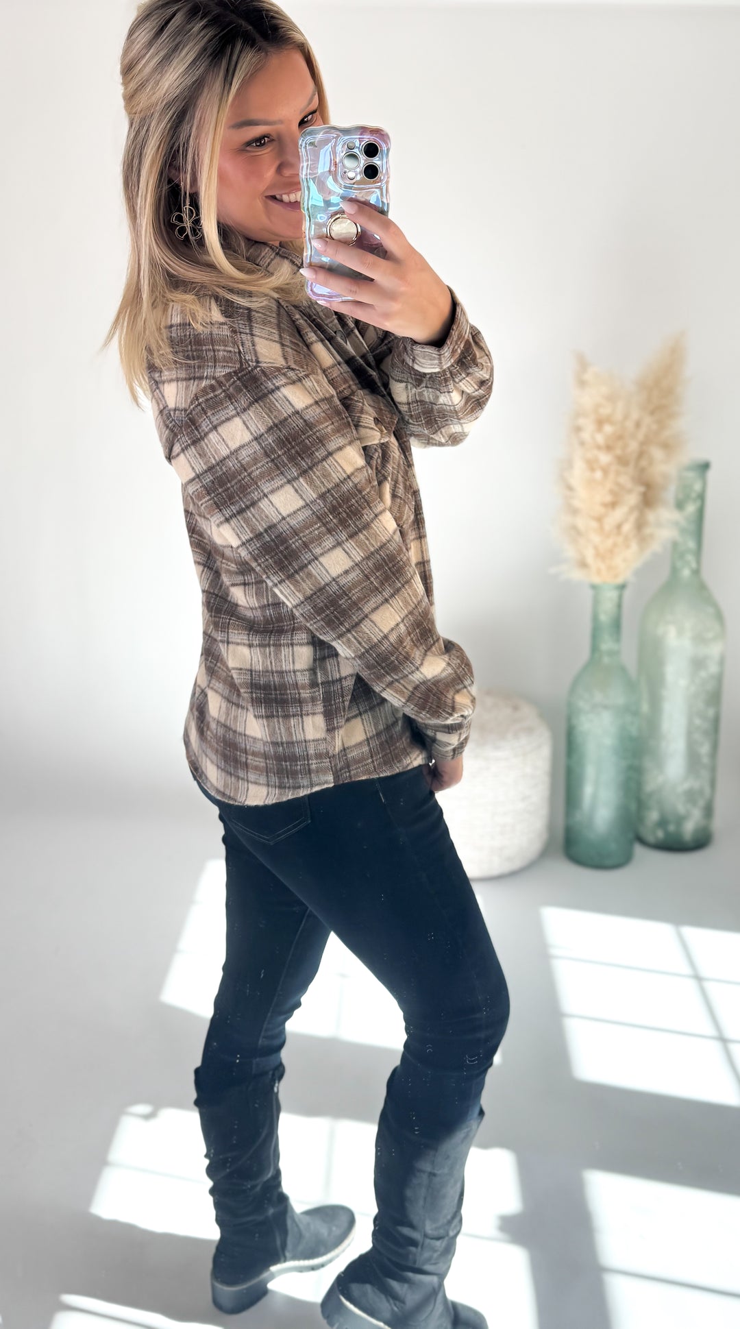 ⭐Door Buster⭐ Cozy Cabin Plaid Shacket