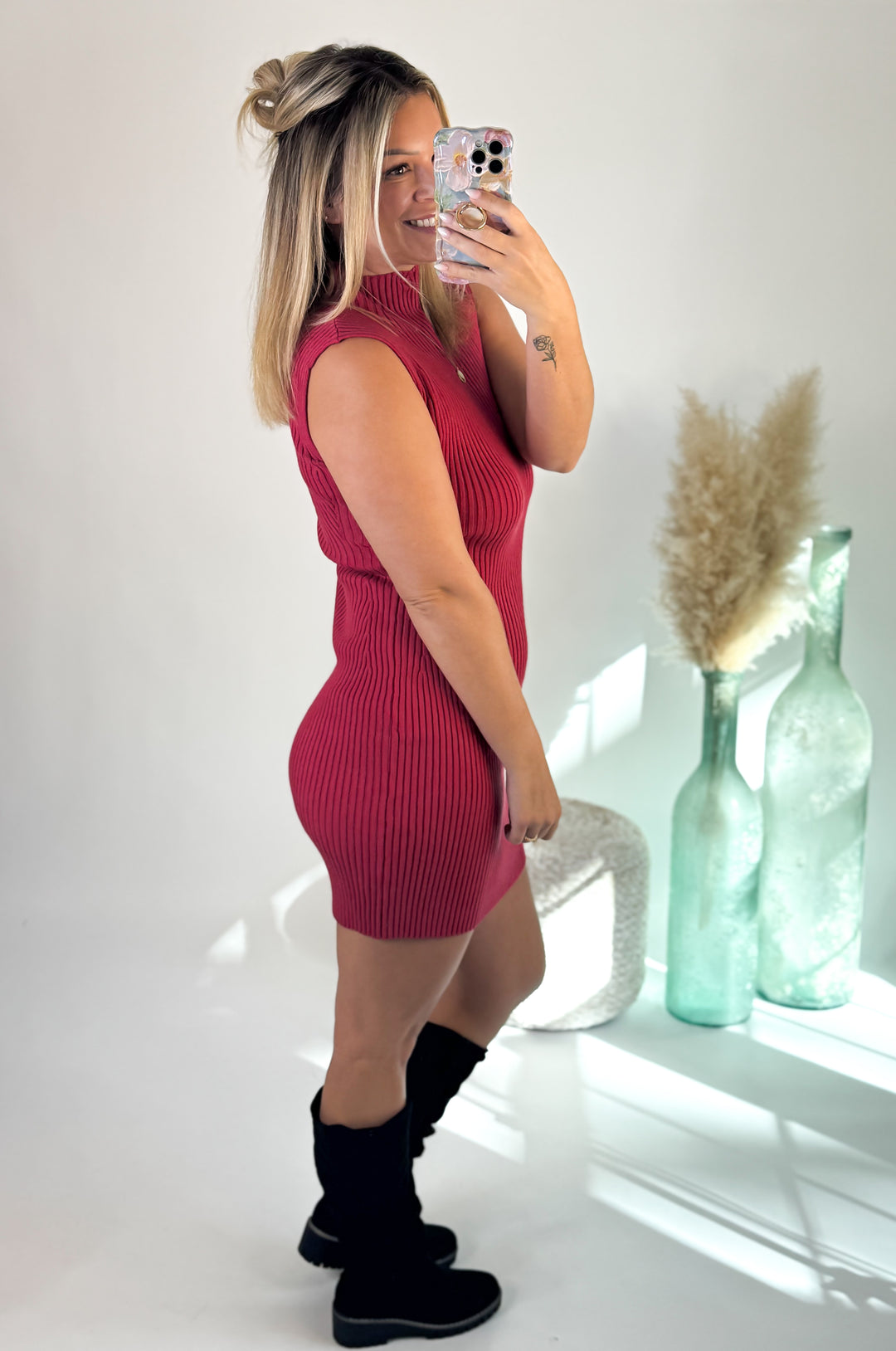 ⭐Door Buster⭐ Cherry Crush Sweater Dress