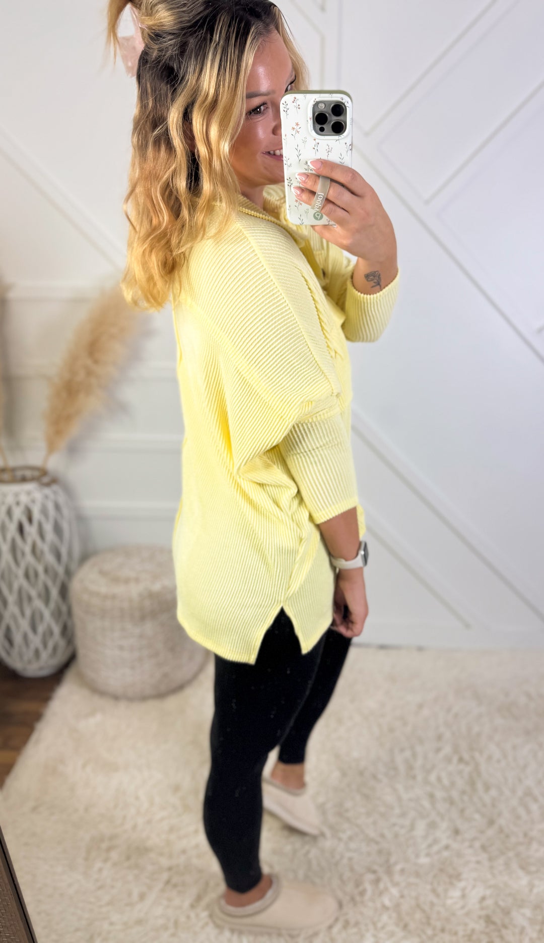 Jenni Oversized Button Detail Shirt