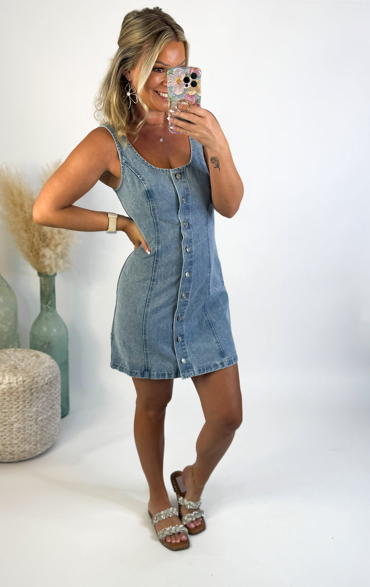 Coastal Cool Denim Dress