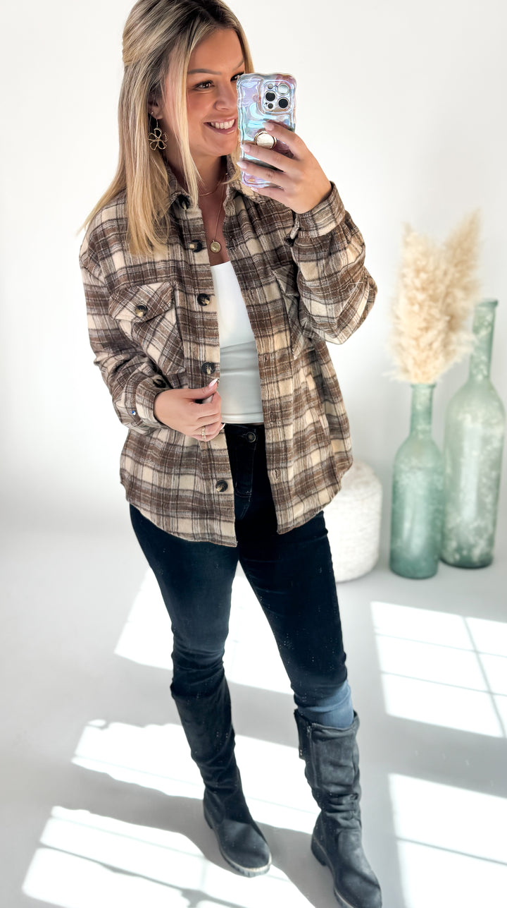 ⭐Door Buster⭐ Cozy Cabin Plaid Shacket