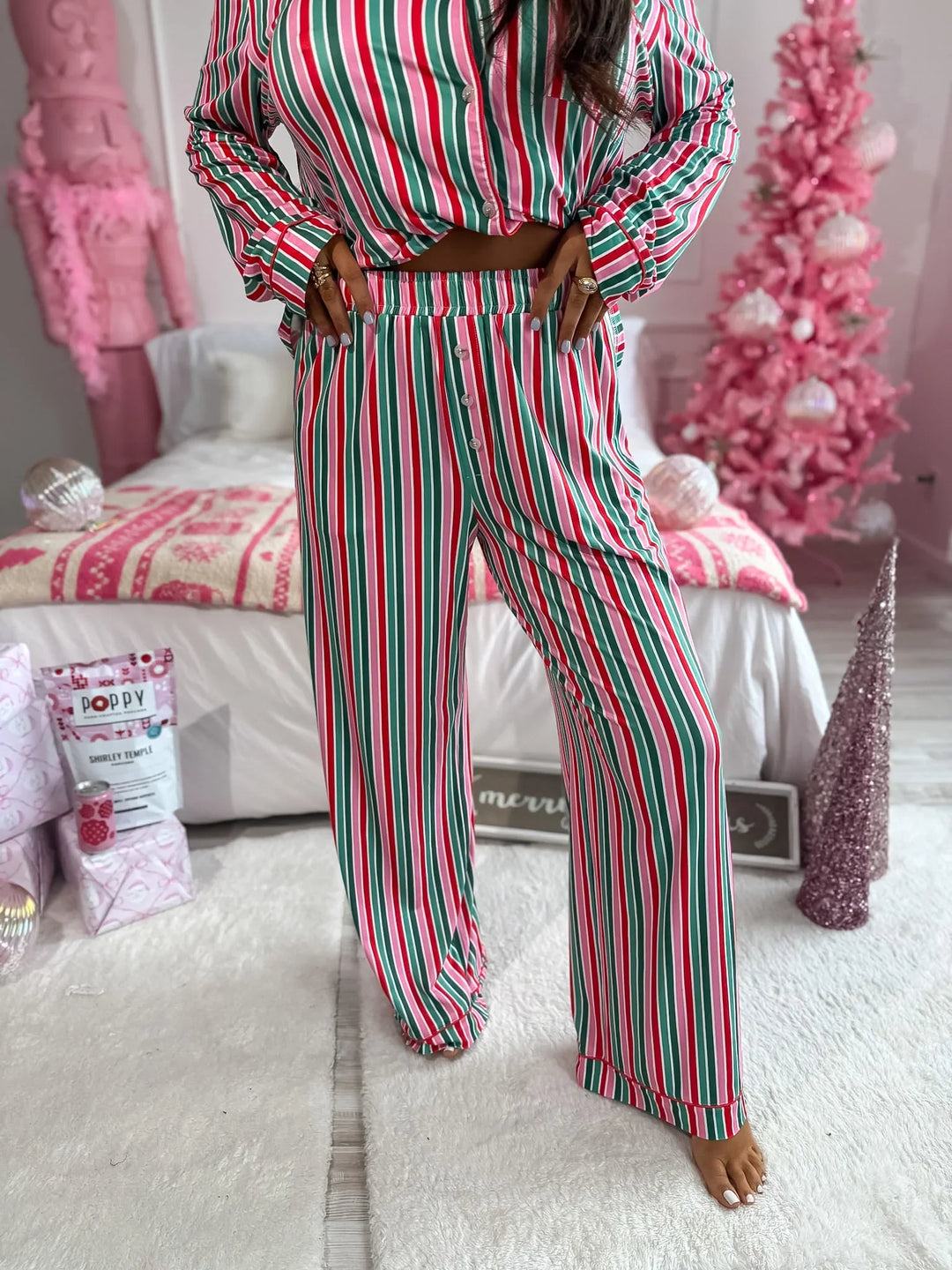 Birdie Sleepy Chic PJ Set in Everberry Lane