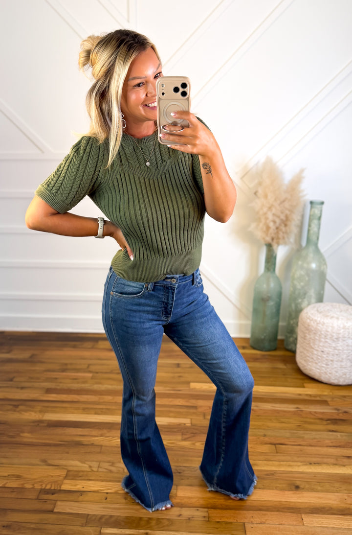 Harvest Haven Cable Knit Top