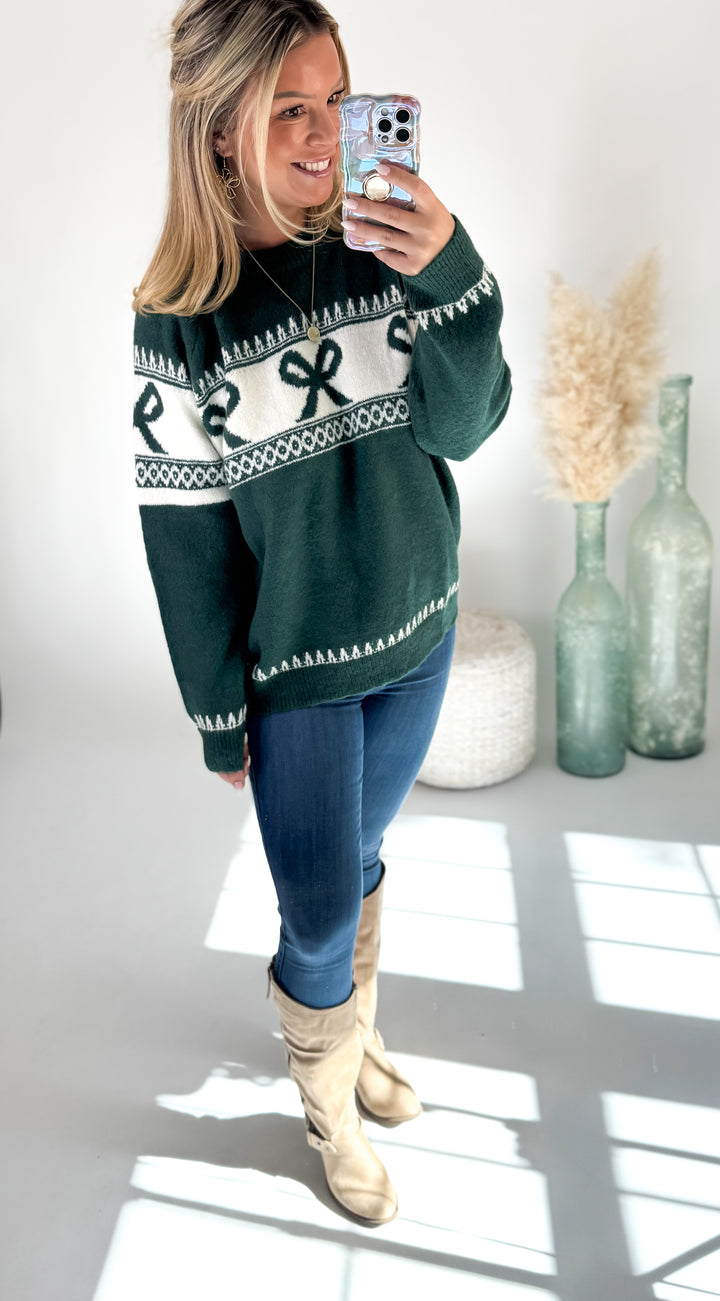 Holly Jolly Bow Sweater
