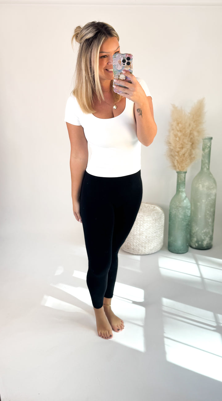 ⭐Door Buster⭐ Fleece Leggings Black/Navy/Burgundy/Charcoal