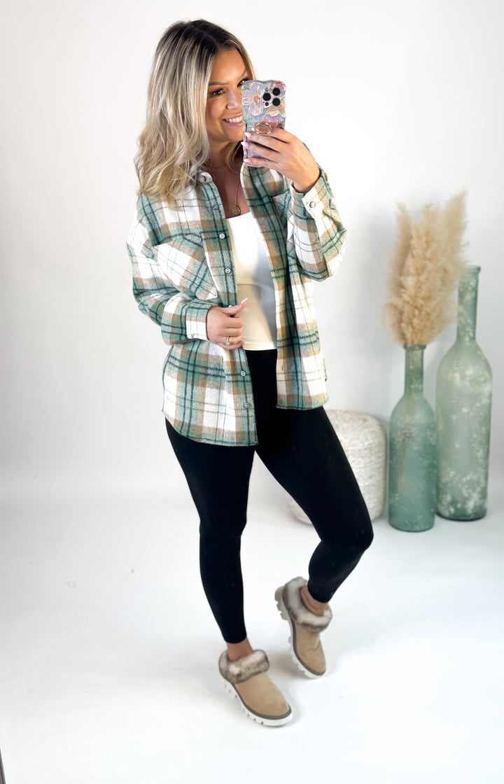 Evergreen Escape Plaid Shacket