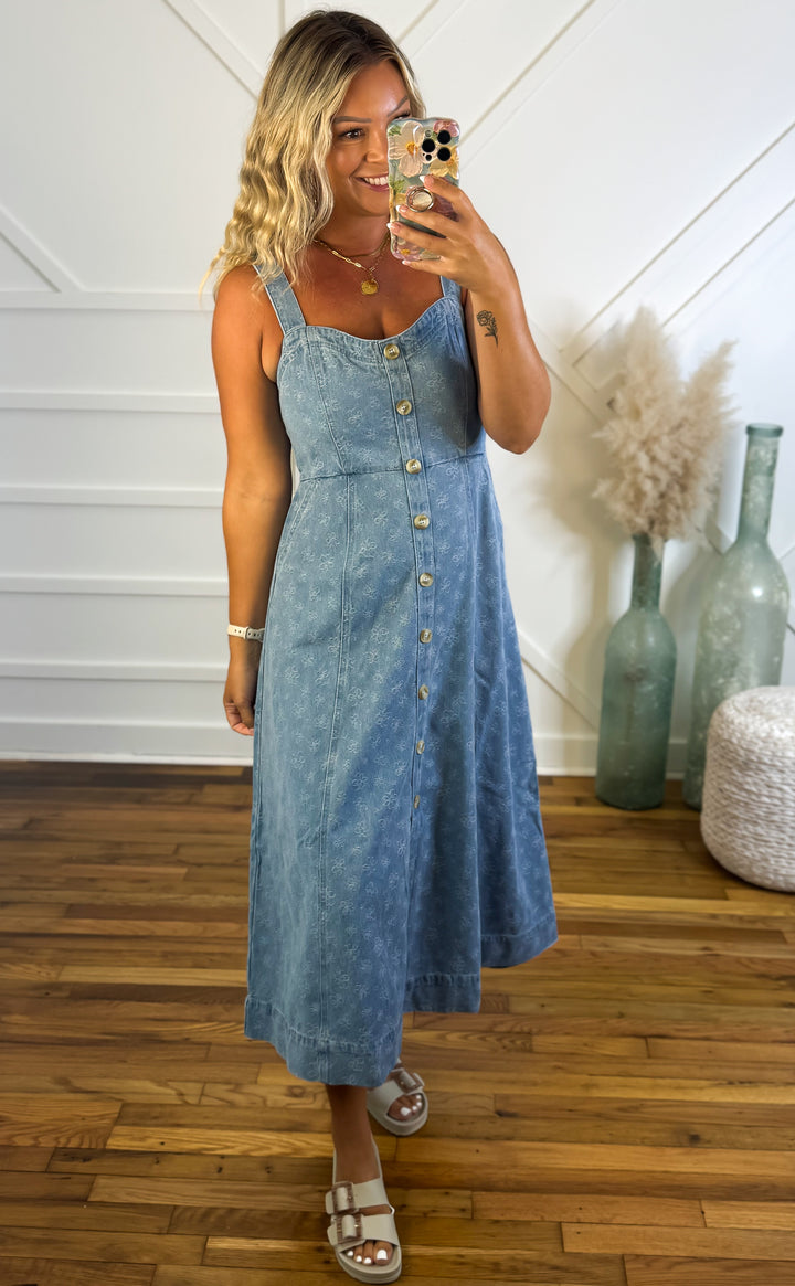 Bluebell Breeze Midi Dress