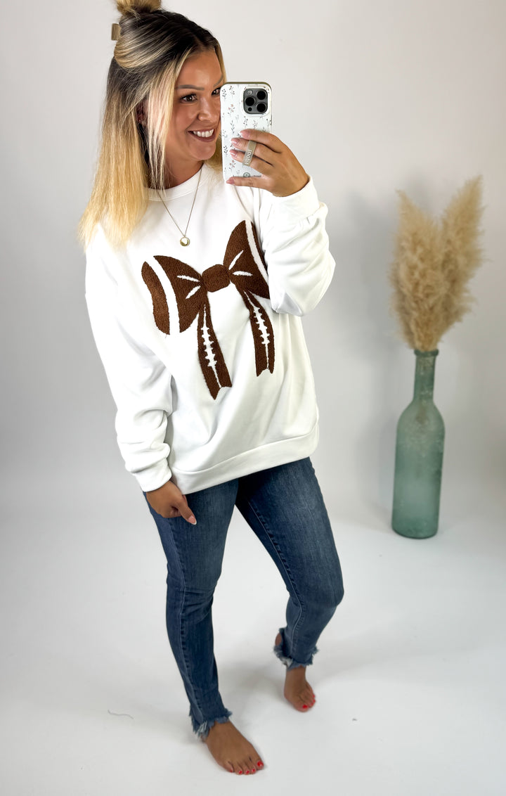 Game Day Bow Sweatshirt