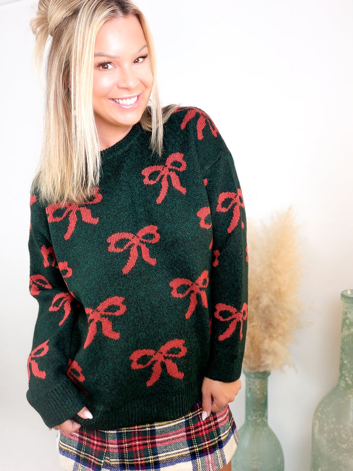 Mistletoe & Bows Christmas Sweater