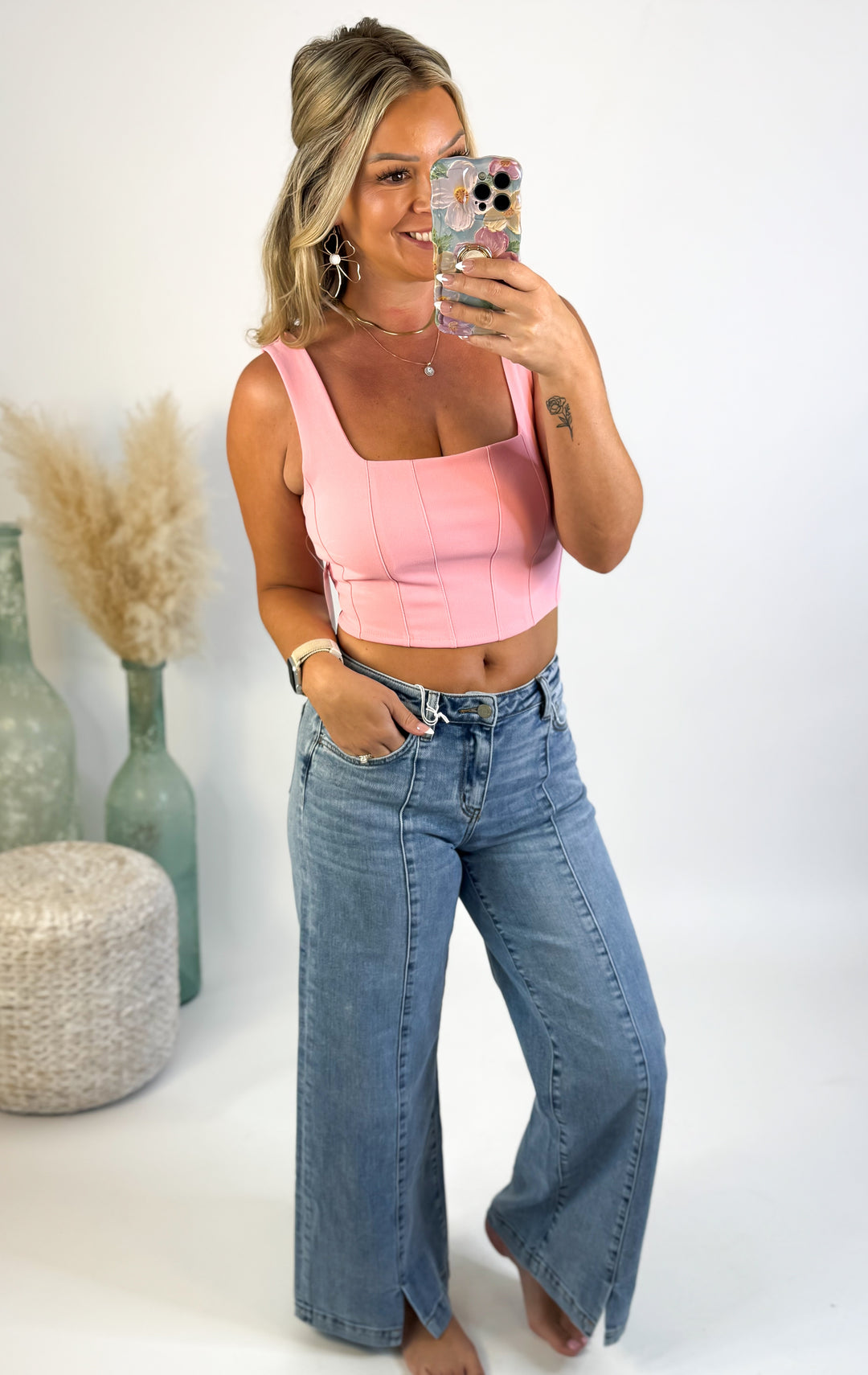 Blush Sculpt Crop Top