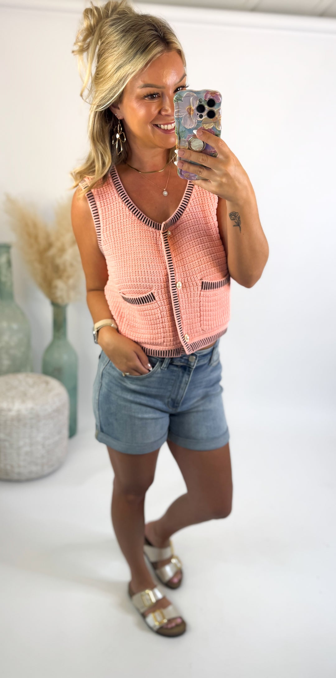 Sweet & Chic Knit Vest Top