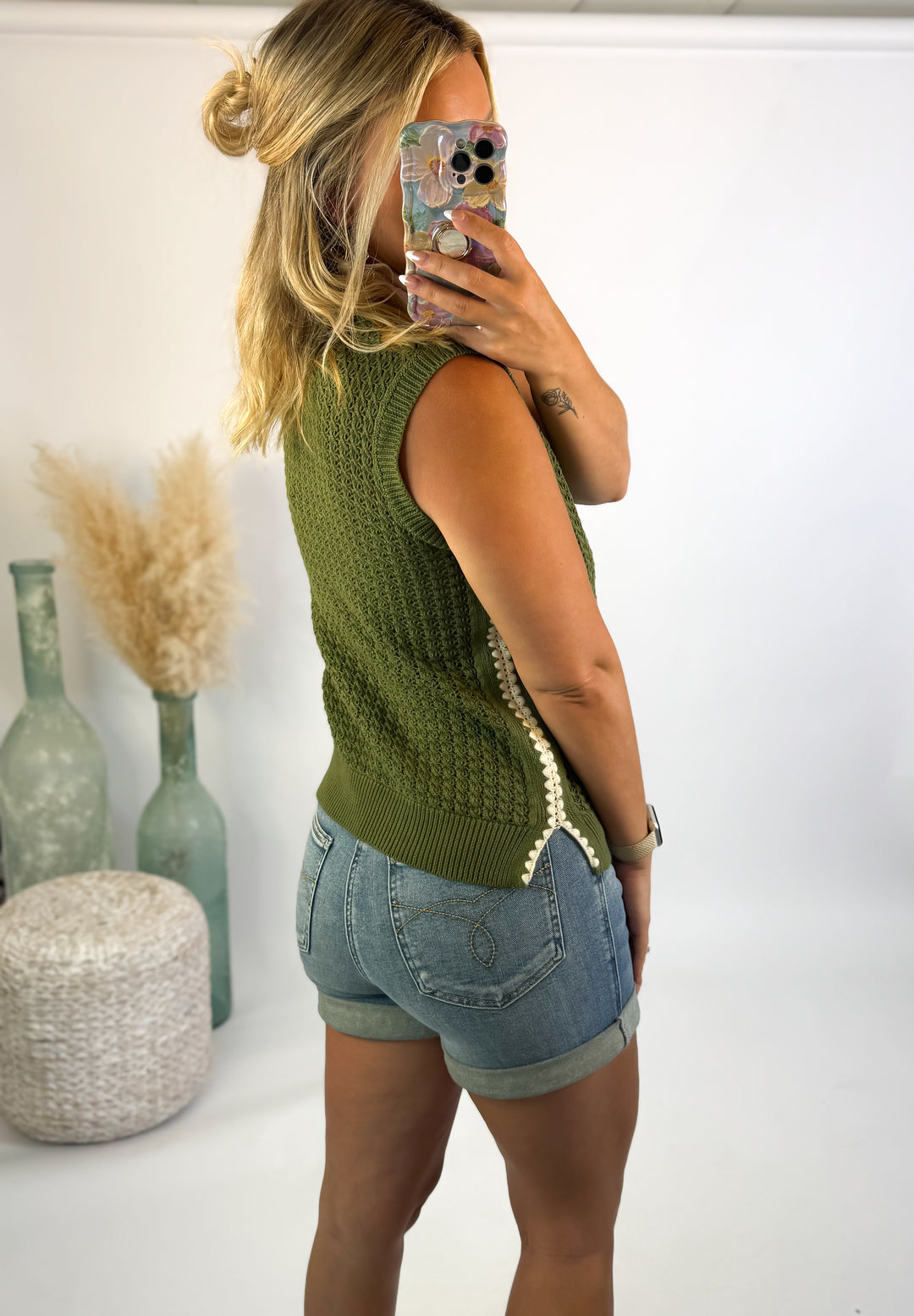 Scalloped Sweetness Knit Tank