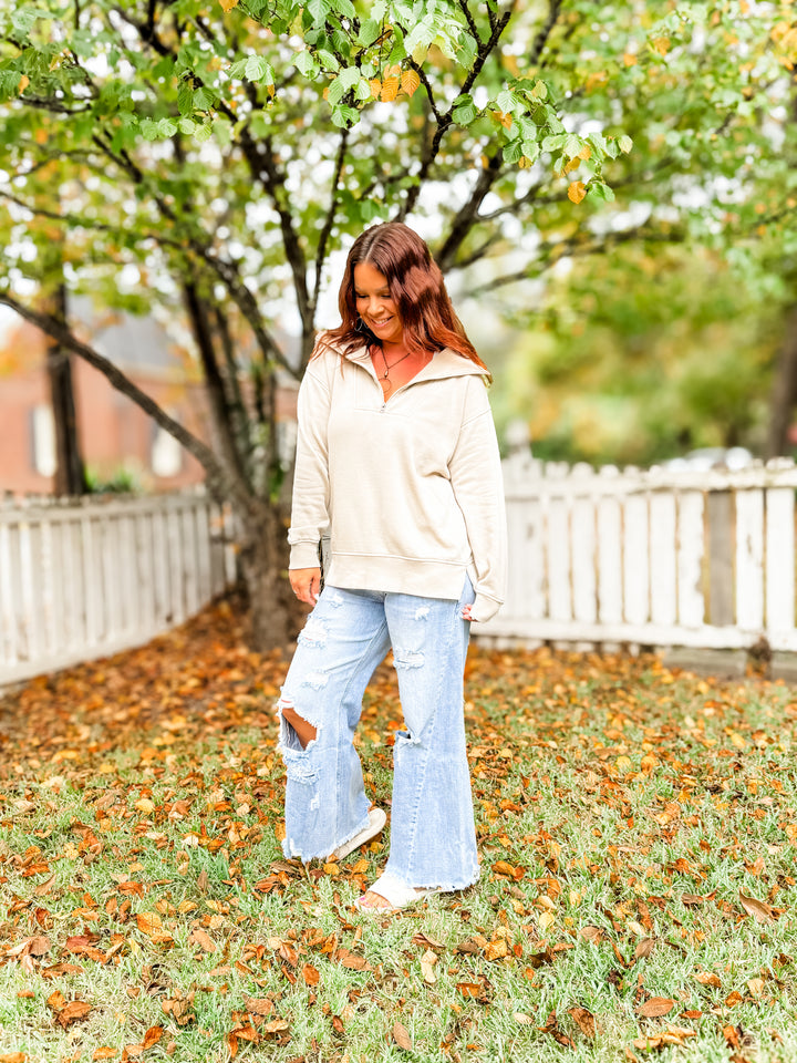 Isabella Half Zip Pullover