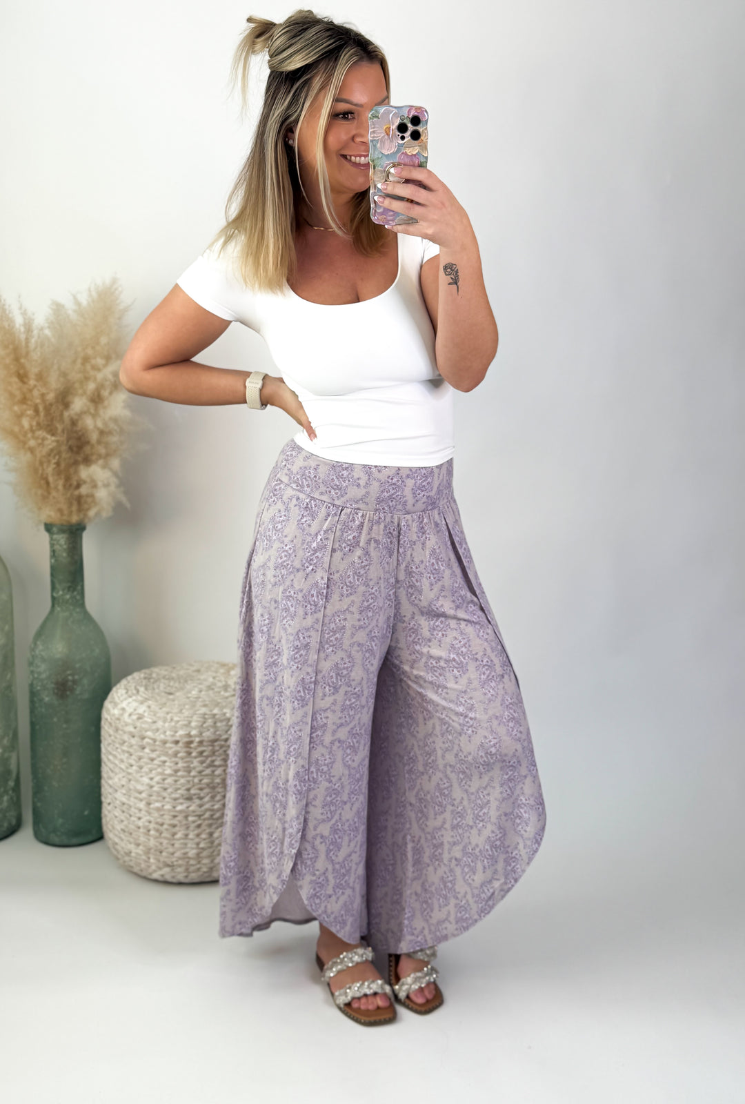 Lavender Breeze Wide Leg Pants