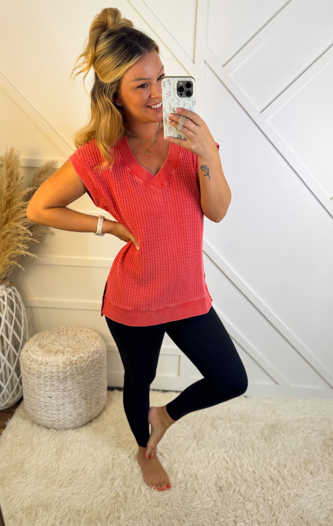 Glazed Cherry Knit Top