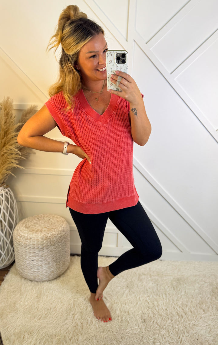 Glazed Cherry Knit Top