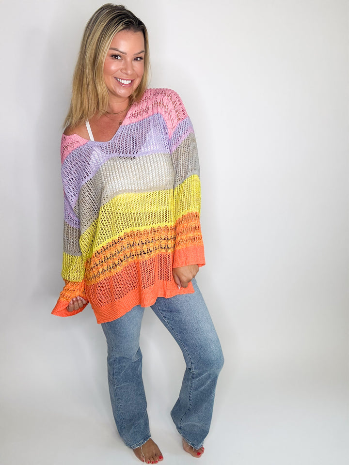 Rainbow Breeze Sweater
