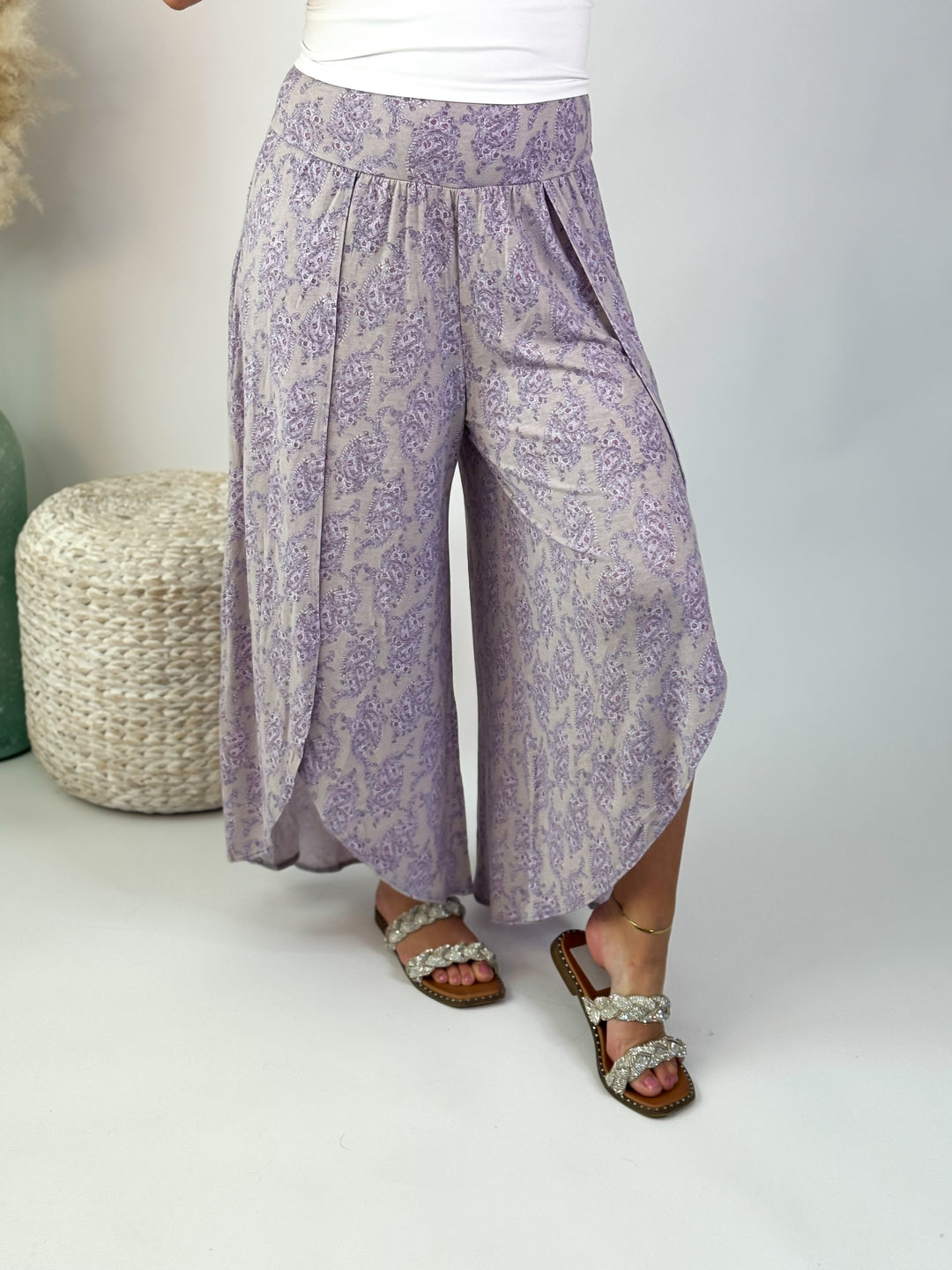 Lavender Breeze Wide Leg Pants