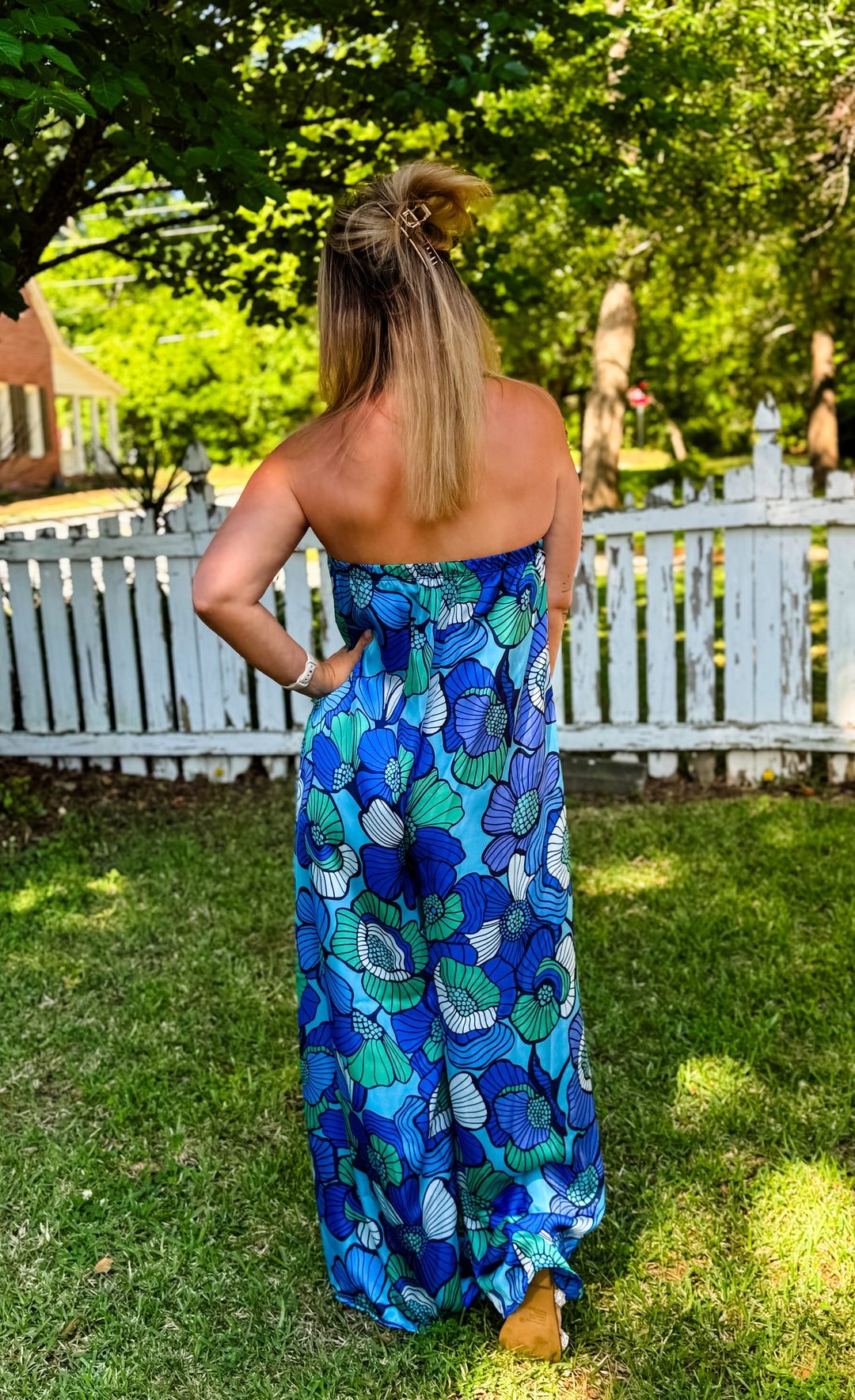 Set Yourself Apart Floral Strapless Jumpsuit