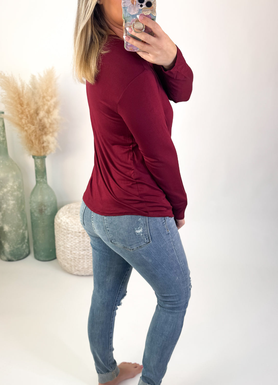 Deep in Love Lattice Top