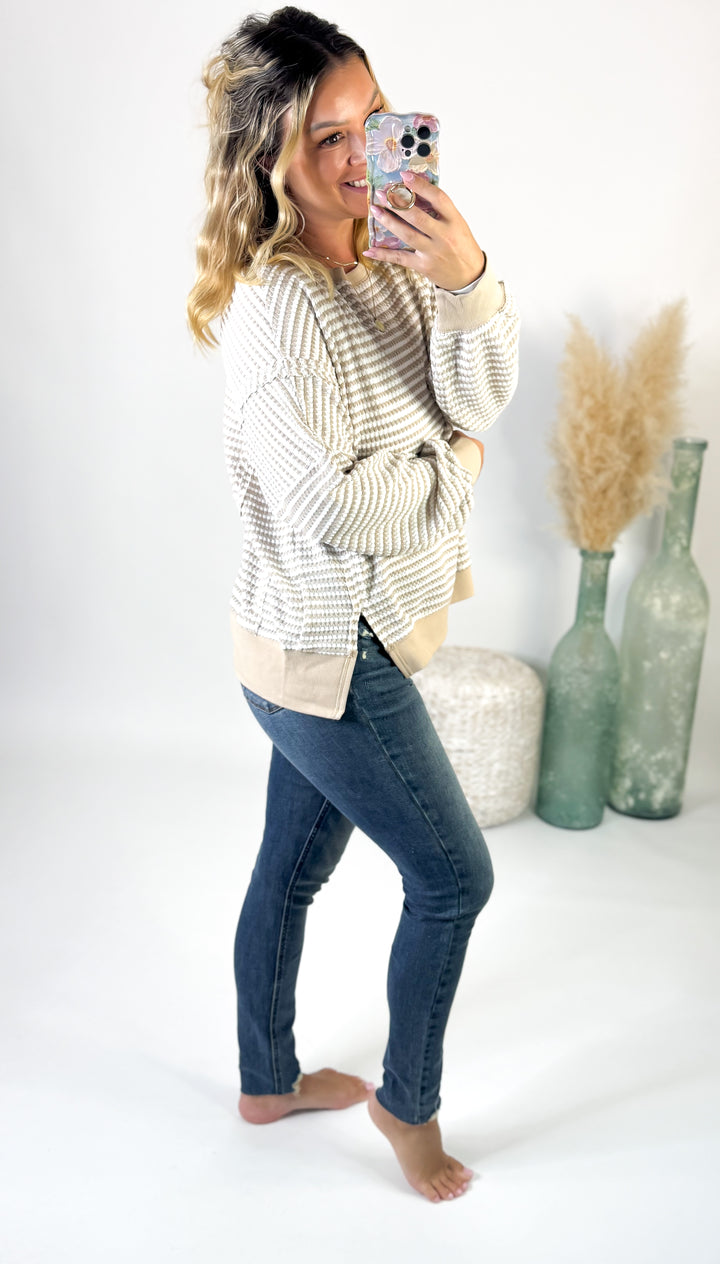 Morning Latte Waffle Top