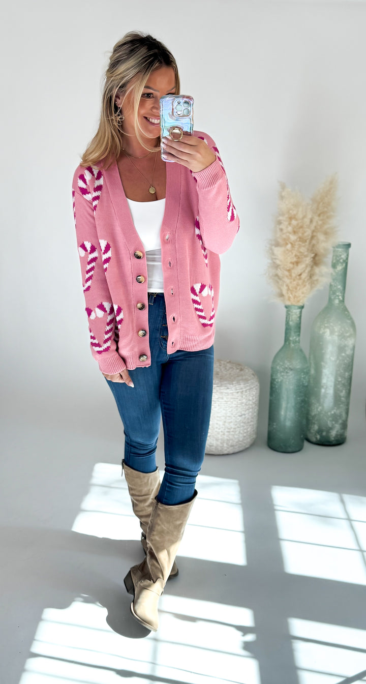 Candy Cane Cutie Cardigan