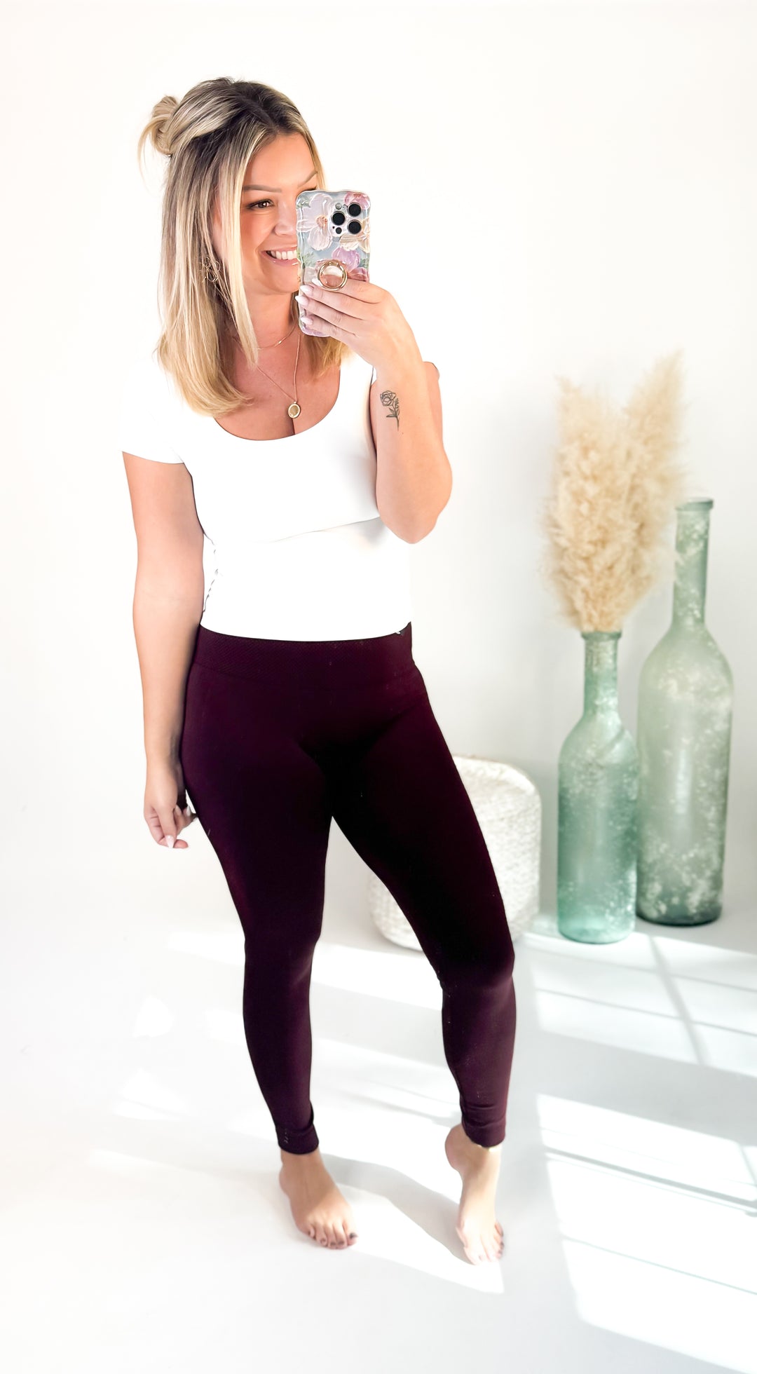 ⭐Door Buster⭐ Fleece Leggings Black/Navy/Burgundy/Charcoal